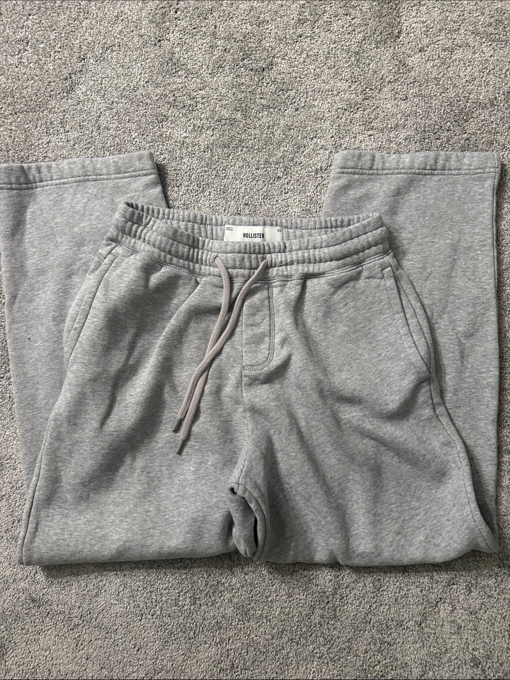 Hollister Men’s Light Gray Sweatpants XS
